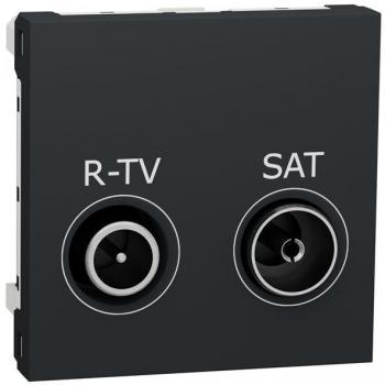 Tomada Antracita para TV e Satélite