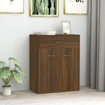 Engineered Wood Sideboard Brown Oak 60x30x75 cm vidaXL