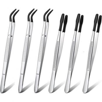 6 Pcs Precision Tweezers