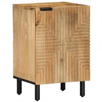 Mobiletto bagno scuro 38x33,5x58 cm con finitura mango – vitaXL