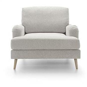 Cream Smart Chenille Harper Lounge Chair