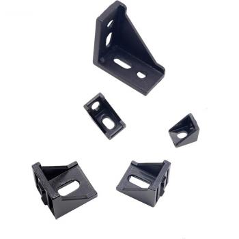 Aluminium Anschluss Ecke Schwarz 2028 3030 3060 4040