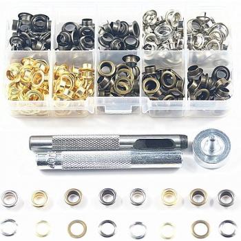 200 Sets 6mm Eyelets for Leather Craft and Embellishments