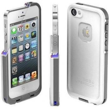 Carcasa protectora Lifeproof Fre iPhone 5, Blanca