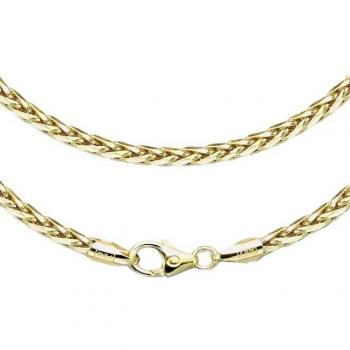 JB Goldkette Zopf – 14 K Gold, 2,7 mm, 45 cm (Made in Germany, inkl. Etui & Zertifikat)