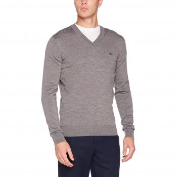 Lacoste 2XL Grey Wool Sweater for Men