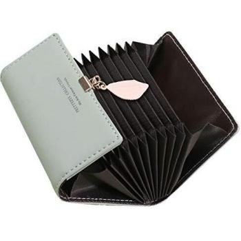 Vintage Style Credit Card Holder for Women by SAMKING (Gray)