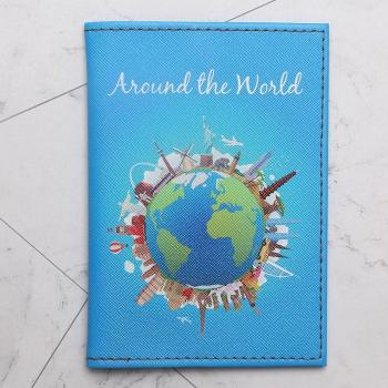 PU Leather Travel Passport Case for Men and Women 14.5 x 10 cm