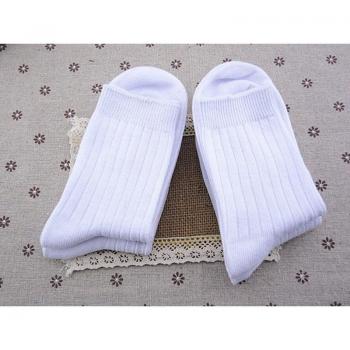 Youth Cotton Sock Bundle – 5 Pair, White