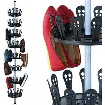 Deuba XXL Schuhständer in Metall – 96 Plätze, höhenverstellbar 80‑280 cm, ausziehbar