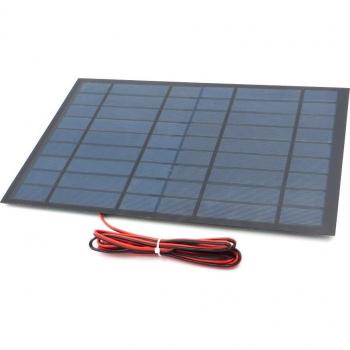 Panneau solaire 10W 9V + câble de 200cm pour bricolage