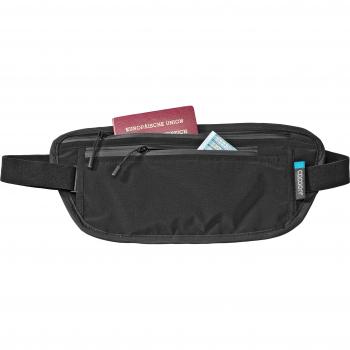 Cocoon Porte-monnaie Secret de Ceinture en Soie Noire