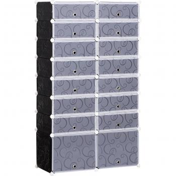 Meuble DIY Armoire à Chaussures, Version Plastique Homcom