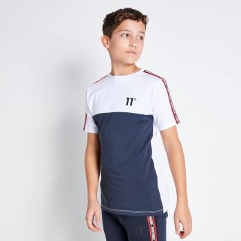Camiseta 11 Degrees para Niños Color Marino/Blanco