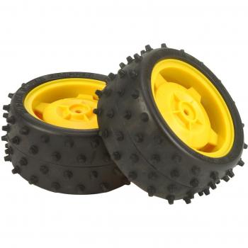 Lot 2x Pneus et Jantes Arrière 58340 Tamiya