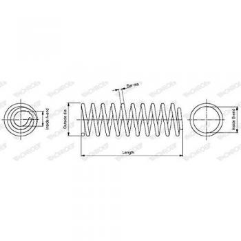 OESpectrum Coil Spring by MONROE SP0816