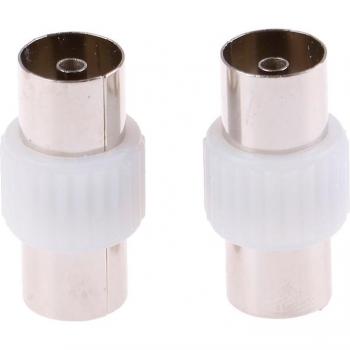 2pcs Female to Female Closed-End Coaxial Adapter