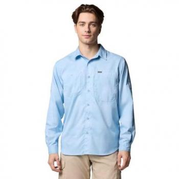 Columbia Silver Ridge™ Plaid Utility Lite Shirt – Ripple Blue, Large 2XL, Men's