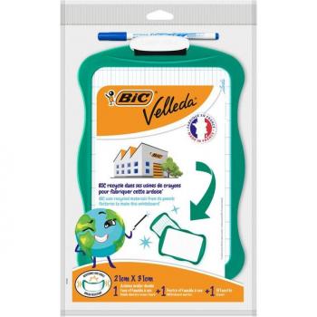 Bic Velleda Whiteboard 21x31cm inclusief stift en wisser recycle
