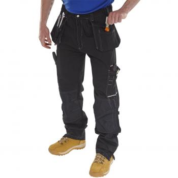 B-Click Workwear SHAWBURY M/P TROUSER BLACK 48