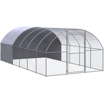 Casa de Gallinas Outdoor 3x6 metros, Acero Galvanizado