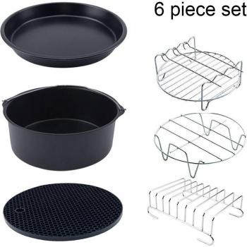 Kit de bandejas para freidora de aire 6 piezas
