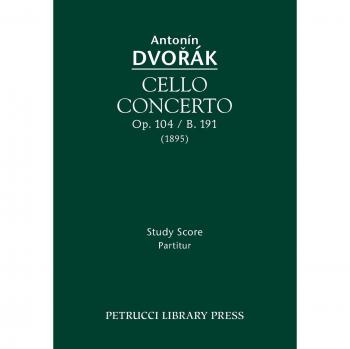 Cello Concerto, Op.104 / B.191: Study score
