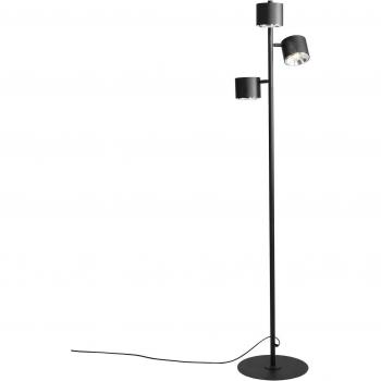 IBBE Design Lampadaire en métal noir Noir 33x165x33cm