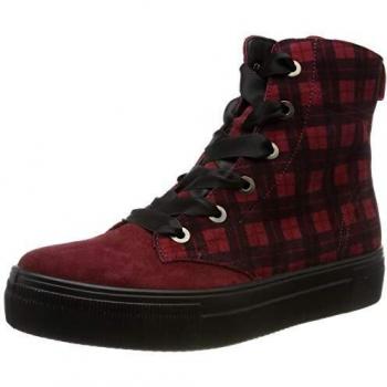 Legero Lima, Baskets Hautes Femme, Rouge, 38 EU