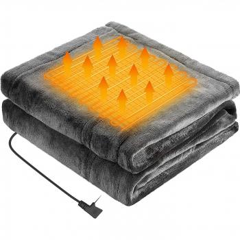 Couverture chauffante en flanelle résistante au froid