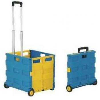 Folding Box Truck Blue and Yellow 35kg Capacity