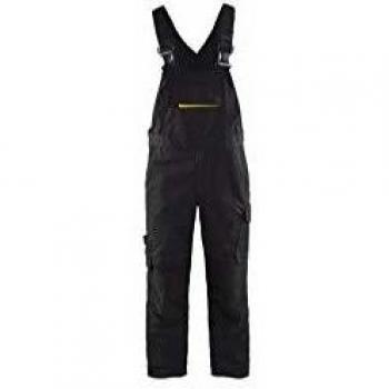 Giacca di Lavoro 50L Nero/Giallo con Bretelle Elasticizzate