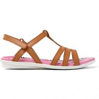 Sandalias Camper de piel para niña con cierre adherente