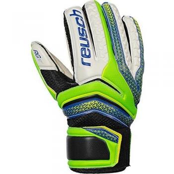Reusch Kinder Serathor RG Finger‑Support Junior Torwarthandschuhe – Green Gecko & Dazzling Blue Mix