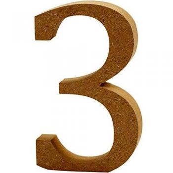 Massive Holz-Ziffer 3, Innenbereich