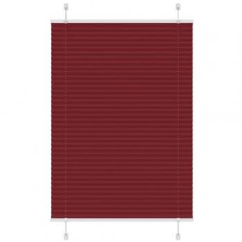 100x100 cm Bordeaux Red Polyester Pleated Blind