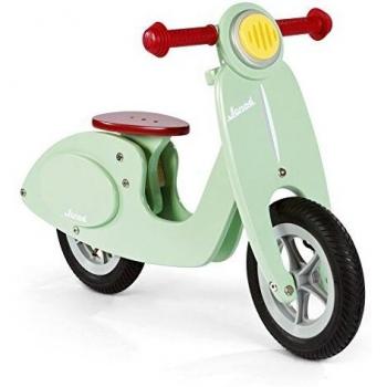Janod Bici Senza Pedali in Legno Scooter Verde