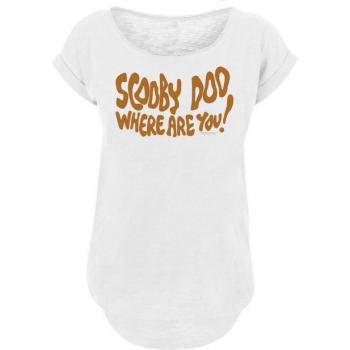 F4NT4STIC „Scooby Doo Where Are You Spooky“ Damen Kurzarm‑Tee Weiß M