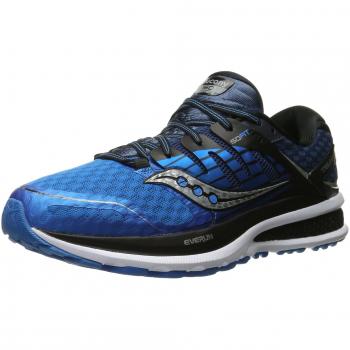Saucony Triumph Iso 2 Men’s Athletic Shoes – 7 M (US) – Black, Blue, Silver