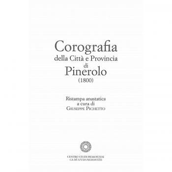 Corografia della città e provincia di Pinerolo