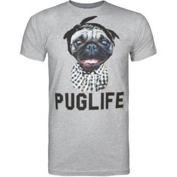 Goodie Two Sleeves Puglife T-shirt voor heren S grijs