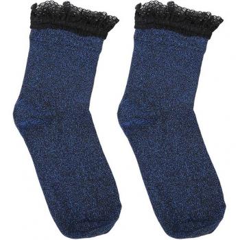 Calcetines de yoga calentitos con diseño floral y encaje
