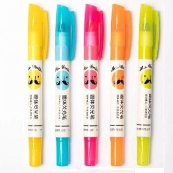 5 Pcs Highlighter Stick Pen Set