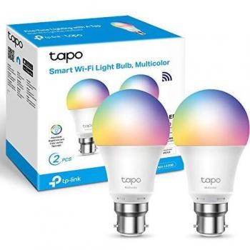 TP-Link Smart Multicolor WiFi LED Light Bulb 8.7W White Pack of 2
