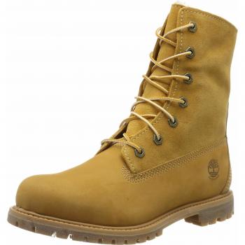 Timberland Authentics Teddy Fleece WP Fold Down 8329R, Damen Stiefel, Gelb (Wheat)