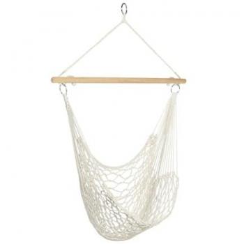 Fauteuil suspendu en macramé