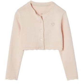 Fille Gilet Boléro à Pointelle VERTBAUDET – Rose Pâle