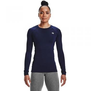 Under Armour Women's ColdGear Long Sleeve Crew T-Shirt Midnight Navy