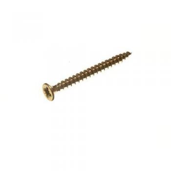 POZI CHIP Board Wood Screws COUNTERSUNK Yellow 3.5 x 40 mm