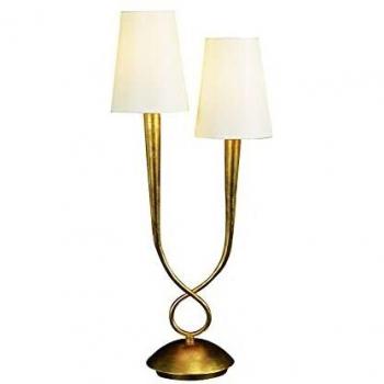 Mantra Iluminazion Tischleuchte 2L PAOLA Gold